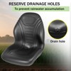 Universal Tractor Seat with High Back, Heavy Duty Lawn Mower Replacement Seat - 3 of 4