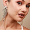 SOHI Women's Crystal Silver Party Drop Earrings - 3 of 4