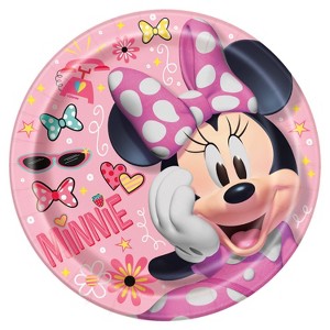 Minnie Mouse 9" 8ct Party Paper Dinner Plates - 1 of 4