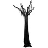 Northlight Standing Draped Ghost Tree Halloween Decoration - 7.5' - Black and Gray - 3 of 4