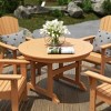 WestinTrends 47" Round Outdoor Patio Dining Table - 2 of 4