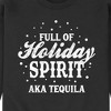 Men's - Instant Message - Full Of Holiday Spirit Funny Christmas Graphic Fleece Sweatshirt - 2 of 4