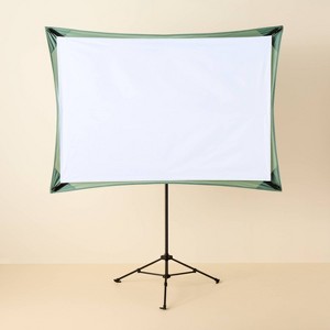 84" Tripod Manual Projector Screen 1.39:1 Green - Hearth & Hand™ with Magnolia - 1 of 4