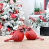 Darware Cardinal Figurines, 2pc Set; Resin Red Bird Statue Figures for Christmas and Seasonal Decor; Large 5.5 x 4 Inch Figures - 2 of 4