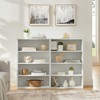 YONWAY CD DVD Storage Cabinet, Adjustable 8-layer Storage Shelf, Multi-functional Bookcase, Can Be Disassembled Into Two 4-layer Bookcases - 2 of 4