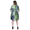 24seven Comfort Apparel Women's Plus Tie Dye Short Sleeve Dress - image 3 of 4