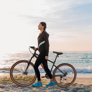 YONWAY Mountain Bike, 21 Speed, Durable High Carbon Steel Frame, Dual Full Suspension, for Men and Women - 1 of 4