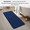 Evideco French Home Goods 3D Pebble Memory Foam Bath Mats - Bath Mat, Runner Mat, and Contour Mat Available in 10 Colors - 3 of 4