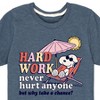 Boys' - Peanuts - Hard Work Short Sleeve Graphic T-Shirt - 2 of 4