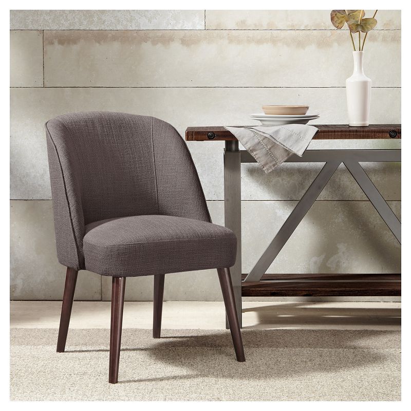 Oda Rounded Back Dining Chair - Charcoal, 3 of 10