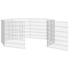 vidaXL Animal Enclosure Silver Galvanized Iron 6-Panel - 21.3" x 23.6" - 2 of 4
