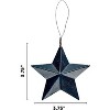 Rustic Barn Star Ornaments (12 Set) 4" Tin, Western Farmhouse Style Christmas Tree Decorations by 4E's Novelty - 3 of 4