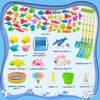Kiditos 70PCS Magnetic Fishing Bath Toy Set with Colorful Fish, Water Table & Pool Toys for Toddlers Ages 3¨C6, Educational Pretend Play Gift - 2 of 2