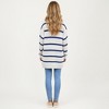 Anna-Kaci Women's Long Sleeve Striped Knit Button Front Cardigan with Soft Textured Feel and Relaxed Drop Shoulder Fit - 4 of 4