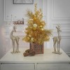 3' Prelit LED Decorated Gold Table Top Artificial Christmas Tree in Pot  Warm White Lights - National Tree Company - 2 of 4