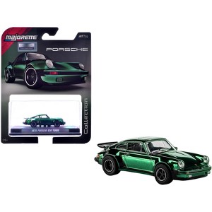 1975 Porsche 930 Turbo Green Metallic "Collection" Series 1/64 Diecast Model Car by Majorette - 1 of 4