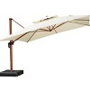 PURPLE LEAF 9/10/11/12ft Patio Umbrella with Base Outdoor Square Large Cantilever Umbrella Windproof Offset Heavy Duty Umbrella for Garden Deck Pool - 2 of 4