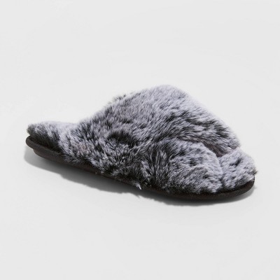 fur slippers target