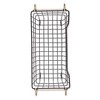 Metal Basket Black/Gold Handles Rectangle Small 13X6X7 - 3 of 4