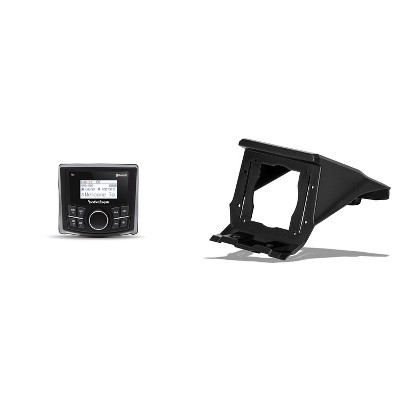 Rockford Fosgate PMX-1 Media Receiver with IPX6 2.3” Display, 7-Band + Peq Eq, Bluetooth, Aux And Usb Inputs with Radio Dash Kit Compatible with 17...