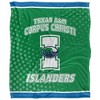 Texas A&M University Corpus Christi Logo Dots Silky 50x60 Blanket, 1 Sided - 2 of 4