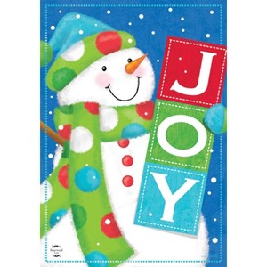 Briarwood Lane Christmas Garden Flag 12x18 For Outdoor Snowman Joy Winter For Christmas Garden Flag Flags For Outside - 1 of 4