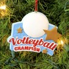 4.0 Inch Volleyball Champion Personalize Sport Net Sand Tree Ornaments - 3 of 3