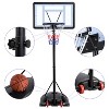 Yaheetech Adjustable Basketball Hoop with Wheels, Black - 4 of 4