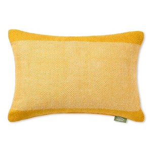 TOWN & COUNTRY TERRA Alara Solid Border Handcrafted Indoor Outdoor Decorative Pillow - 1 of 4
