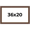 PosterPalooza | Traditional Brown Picture Frame - UV Acrylic, Backing Board, Hanging Hardware Included - 2 of 4