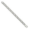 Black Bow Jewelry Men's 9mm Stainless Steel Oval and Anchor Chain Bracelet, 8.25 Inch - 2 of 4