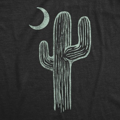 Мужские футболки Crazy Dog T-Shirts, Inc. Mens Cactus Moon T Shirt Cute Desert Night Graphic Novelty Tee - Crazy Dog Men's T Shirt For Campers Black XL — фото 2
