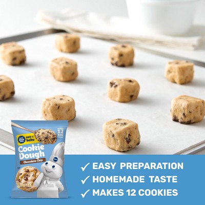 Pillsbury Big Deluxe Chocolate Chip Cookie Dough - 16oz/12ct