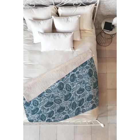 Indigo discount fleece blanket