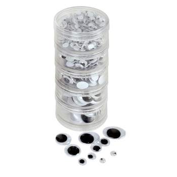 Creativity Street Storage Stacker Wiggle Eyes - Craft - 560 Piece(s) - 560 / Set - Assorted Creativity Street Storage Stacker Wiggle Eyes - Craft - 560 Piece(s) - 560 / Set - Assorted