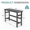 Hyleory 60" Long Counter Height Outdoor Dining Table, Patio Rectangle HDPE Bar Table for Bar Stools - 4 of 4
