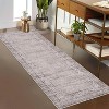 Washable Vintage Border Runner Rug Non-Slip Low Pile Stain-Resistant Boho Throw Carpet for Kitchen Hallway Living Room Bedroom. - 3 of 4