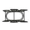 SEVOBAL Wine Racks Unique Tabletop Display Stand with Creative Design for Multiple Bottle Storage and Home Decor, Black, 14.6"*7.9"*23.2" - 4 of 4