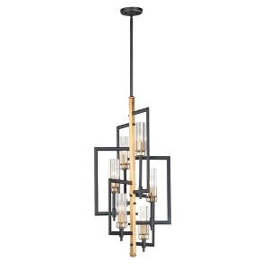 Maxim Lighting Flambeau 6 - Light Chandelier in  Black/Antique Brass - 1 of 4