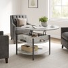 Hausource Lift Top Coffee Table w/ Hidden Compartment and Storage Shelves - 4 of 4