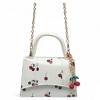 Willow & Ruby Girls' Cherry Print Mini Top Handle Crossbody Bag with Charm for Kids - 4 of 4