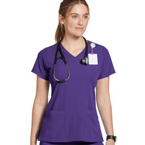 Jockey Women's Mock Wrap Scrub Top - 1 of 4