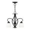 Livex Lighting Brookside 3 - Light Chandelier in  Black - 3 of 4