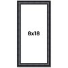 PosterPalooza | Panoramic Linear Black Picture Frame - UV Acrylic, Foam Board Backing, Hanging Hardware - 2 of 4