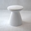 NicBex Modern Terrazzo-Style Outdoor Side Table, Multi-Use Patio End Table & Garden Stool, Hourglass-inspired Geometric Design Garden Conner Table - 3 of 4