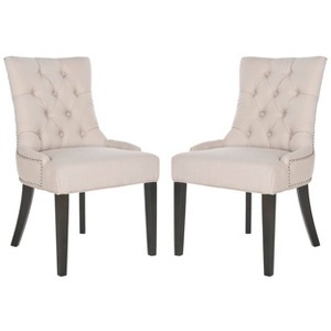 Amanda Dining Chair (Set of 2) - Safavieh , Soft Brown