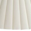 Springcrest Set of 2 Box Pleat Empire Lamp Shades Antique White Large 7" Top x 20.5" Bottom x 10.75" High Spider Harp and Finial - 3 of 4