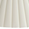 Springcrest Set of 2 Box Pleat Empire Lamp Shades Antique White Large 7" Top x 20.5" Bottom x 10.75" High Spider Harp and Finial - image 3 of 4