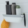 On The Dot Suction Shower Basket Caddy Gray - Slipx Solutions : Target