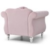 Transitional Upholstered Flared Armchair with Comfortable Seating and Easy Assembly for Living Room - 4 of 4